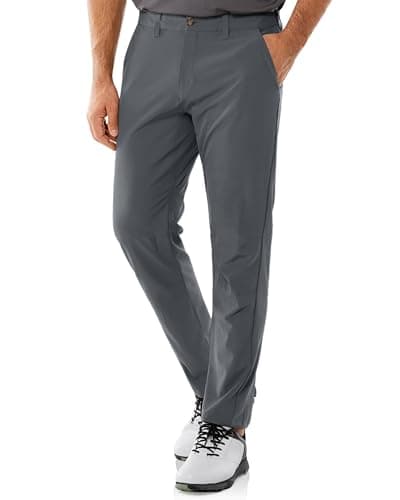Image of 33,000ft Men's Golf Trousers Lightweight Golf Pants Stretch Quick Dry Breathable Work Causual Pants for Golfing with Pockets Grey 36W*32L
