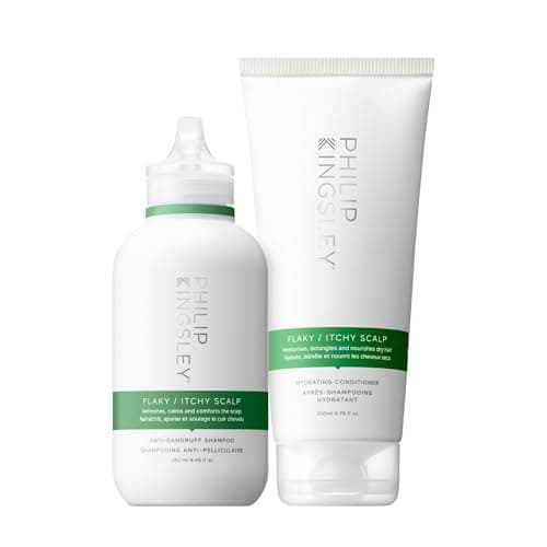 Image of Philip Kingsley | Flaky/Itchy Scalp Shampoo and Conditioner Set | Anti-Dandruff Shampoo and Conditioner | Dry Oily Scalp Treatment | Soothes and Calms the Scalp | 2 Set | 250ml and 200ml
