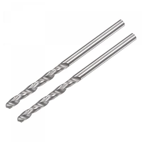 Image of sourcing map Solid Carbide Drill Bits, 2.2mm C2/K20 Tungsten Carbide Jobber Drill Bits Straight Shank Drilling Tool for Stainless Steel Aluminum Iron Metal Plastic 2pcs