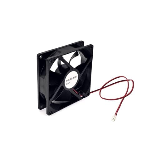 Image of JZK 92x92x25mm DC 12V 2 pin brushless cooling fan 92mm, 0.06A, 2400 rpm, 9225 dual ball bearing small DC fan for cooling or ventilation, PC case fan, 9.2 x 2.5 cm