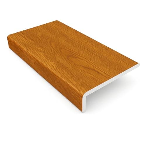 Image of 200mm x 2m Windows4you Golden Oak uPVC Capping Board – Woodgrain Fascia Trim for Roofline/Window Reveal – 1/2/4 Pack Options – External Maintenance-Free Cover (1 Pack)
