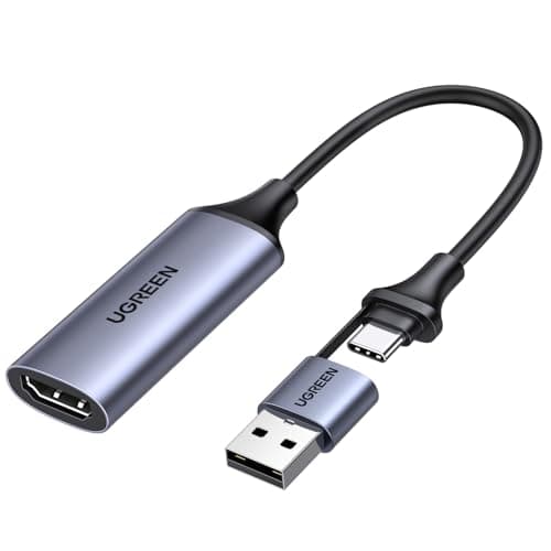 Image of UGREEN Video Capture Card HDMI to USB C Capture Device 4K 1080P@30Hz Video Audio Game Streaming Recording Compatible for Switch 2/PS4/PS5/Xbox/Quest 3/DSLR Camera/TV Stick/iPad/MacBook/PC/Laptop