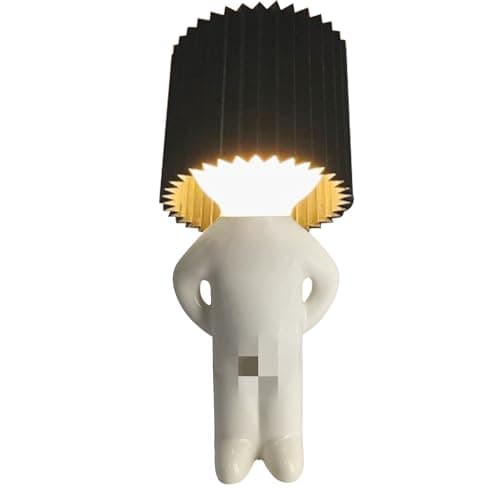 Image of Naughty Boy Desk Light for Bedroom, Little Shy Boy Creative Lamp Plug-in Small Night Light, Novelty Gift, UK Plug (Black)