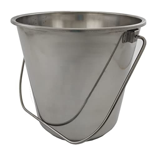Image of Toolzone 12 Litre Stainless Steel Bucket, Silver