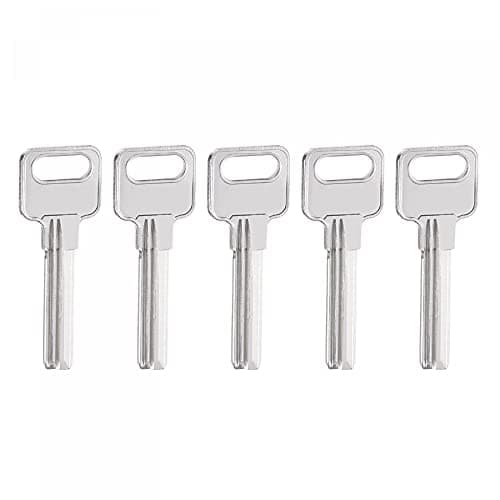 Image of sourcing map Key Blank, 35mm Length 2 Slot Brass New Uncut Replacement Tool 5 Pcs