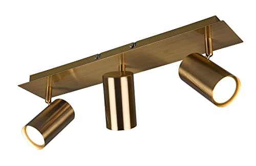 Image of Trio Leuchten Marley 802400304 Spotlight Bar Metal Antique Brass Exclusive 3x GU10