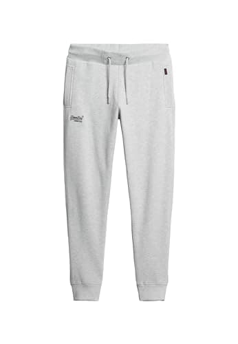 Image of Superdry Pants Essential Logo Joggers Glacier Grey Marl 2XL Men, Glacier Grey Marl, XXL