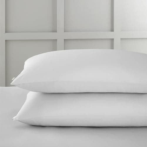 Image of Bianca 400 Thread Count Cotton Sateen Standard Pillowcase Pair Dove Grey