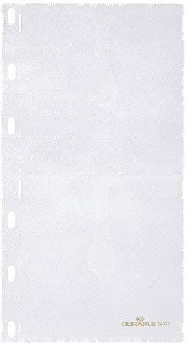 Image of Durable CD/DVD Wallet/Pocket for CD Index for 2 Disks - Transparent (Pack of 5)