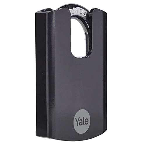 Image of Yale - Y300CB/63/127/1 Maximum Security 62mm Hardened Steel Padlock with Closed Shackle - Black - Closed Boron Shackle - 3 Keys