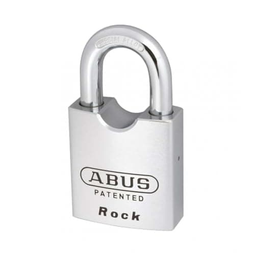 Image of ABUS Padlock 83/55 - for Doors, Gates, cabinets and Much More. - Chrome-Plated Lock Body Made of Solid Brass - incl. 2 Keys - Silver