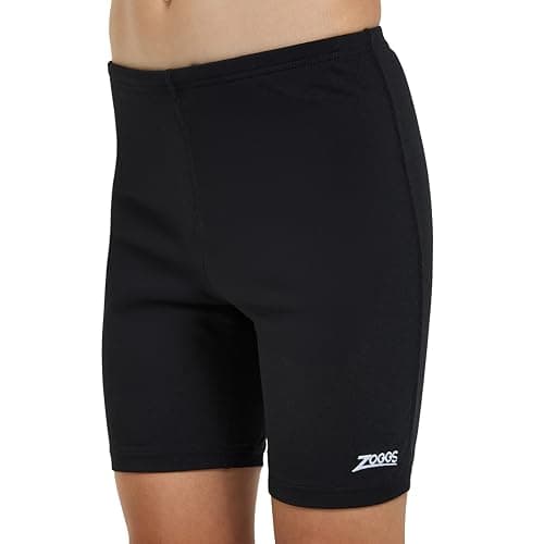 Image of Zoggs Boy's Cottesloe Mid Jammer Swim Trunks, Black, 10 Years