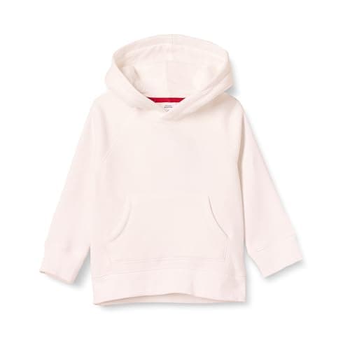 Image of Amazon Essentials Boys' Fleece Sweater Hoodie Sweatshirts, White, 11-12 Years