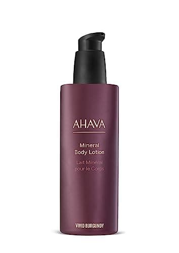 Image of AHAVA Vivid Burgundy Mineral Body Lotion 250ml - Provides Hydration, Resulting in Refined and Comforted Skin Exclusive Blend of Dead Sea Minerals