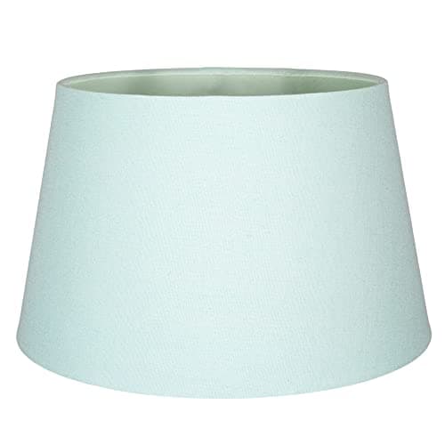 Image of Traditional Duck Egg Linen Fabric Drum Table/Pendant Lampshade | 60w Maximum | Inner Fabric Lining | 30cm Diameter by Happy Homewares