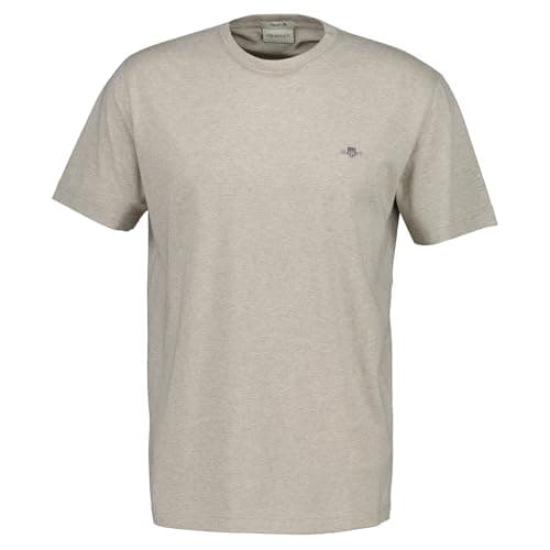Image of GANT Men's Regular Shield T-Shirt, Seed Melange, 3XL