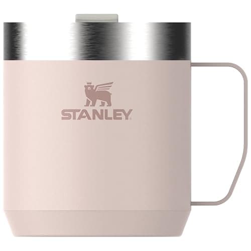 Image of STANLEY Classic Legendary Camp Travel Mug 0.35L - Keeps 1.5 Hours Hot - 3 Hours Cold - Dishwasher Safe - Stainless Steel Coffee Cup - BPA-Free - Rose Quartz