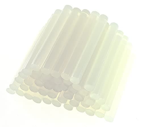 Image of Amtech S1872 Set of Clear Glue Gun Sticks for Hot Melt Crafting, Decorating and Bonding, 50 Pieces, 11mm x 100mm