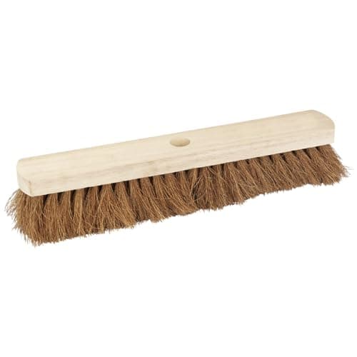 Image of Draper 450mm Gardening Soft Coco Broom Head | Heavy- Duty Garden Clean Hand Tool | Sweeping Brush | Outdoor and Indoor | 43771