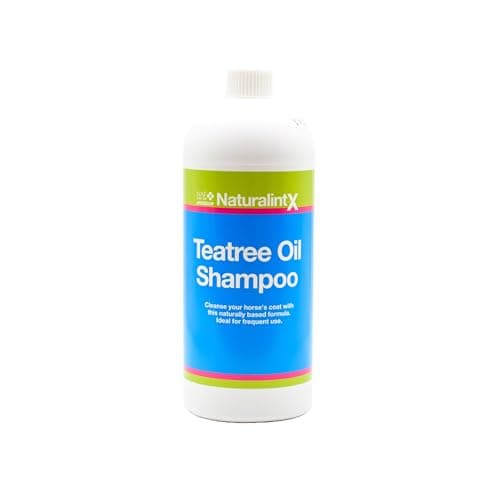 Image of NAF NaturalintX Teatree Oil Shampoo 1L – Antibacterial Horse Shampoo for Sensitive Skin – Gently Cleanses, Soothes & Supports Coat Health – Daily Grooming Wash