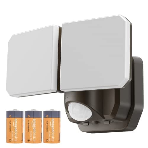 Image of FLITI Brighter Battery Powered Motion Sensor Security Lights,1000LM Dusk to Dawn LED Wireless Flood Lights,with 2 Adjustable Head, IP65 Waterproof Outdoor Lights for Yard, Porch,Garage