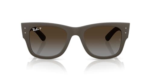 Image of Ray-Ban Rb4840s Mega Wayfarer Liteforce Square Sunglasses, Brown Sand/Gradient Brown Polarized, 52 mm