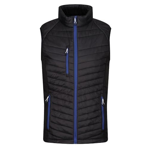 Image of Regatta Professional Mens Navigate Hybrid Gilet Body Warmer, Blk/NewRoyal, L EU