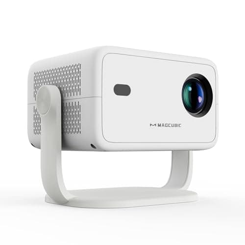 Image of Magcubic Mini Projector 4K Supported, with 400 ANSI, Native 1080P, Android 14 OS, 180° Rotatabled, WiFi 6 & BT 5.2, Auto Keystone Correction, for Portable Home Cinema L018