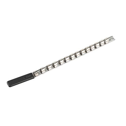 Image of Sealey Ak1214 Socket Retaining Rail with 14 Clips 1/2Sq Drive