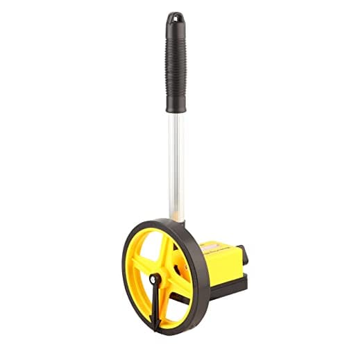 Image of Distance Measuring Wheel Telescopic Handle Distance Wheel High Accuracy Measuring Wheel Suitable for Roads Sidewalks Land, Portable 0-9999.9m Distance Measurement (Small Wheel)