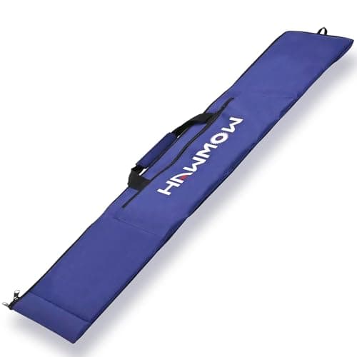 Image of Hawmow 56“ Universal Track Saw Guide Rail Protective Bag for Makita and for Festool, Professional Carry Bag for Transporting Guide Rails and Aaccessories, Up to 58”, Classic Blue, GRBAG55