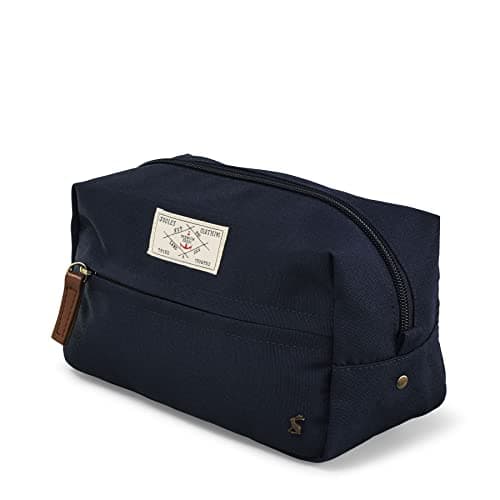 Image of Joules Luxury Trolley Coast Collection His & Hers Softside Travel Wash Bag, Toiletries, Cosmetic Bathroom Organiser, French Navy