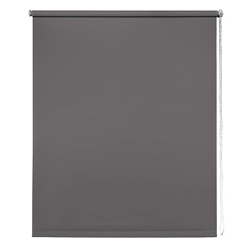 Image of Thermal Blackout Blinds, Grey 95cm (37.40""), 165cm Drop - Blackout Roller Blinds For Inside and Outside Recess Fitting - Window Blinds of Multiple Colours and Sizes by New Edge Blinds