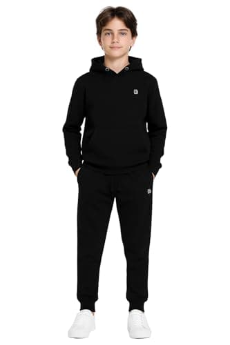 Image of Bahob® Boys Tracksuit Activewear 2 Piece Fleece Pull Over Hoodie and Joggers Camouflage Contrast Tracksuit Set 5-14 Years (7-8 Years, BFTS-53-B)