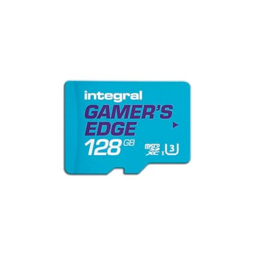 Image of Integral 128GB Gamer's Edge Micro SD Card for the Nintendo Switch - Load & Save Games Fast, Gaming Storage, DLC & Save Data, Quick Memory Card made for Nintendo Switch 1 consoles, Lite, OLED & 4K