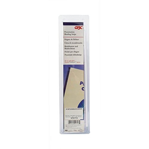 Image of GBC VeloBind Binding Strips, 45 mm, 200 Pages, A4, White, Pack of 25, 9741639