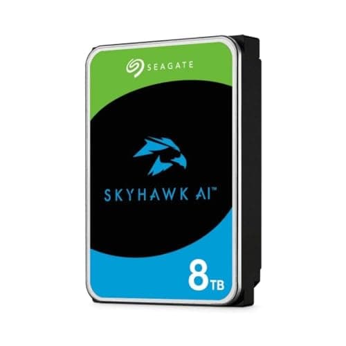 Image of SEAGATE - SURVEILLANCE SKYHAWK AI 8TB 3.5IN 6GB/S SATA 256MB 24X7