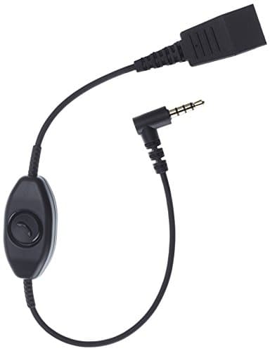 Image of Jabra -CABLE Quick-Disconnect QD to 3.5mm Jack Plug with Push to Talk Function for Smartphones