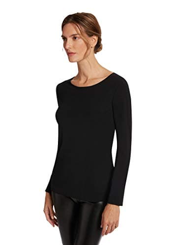 Image of Wolford Aurora Pure Top Long Sleeves for Women, Black, XS