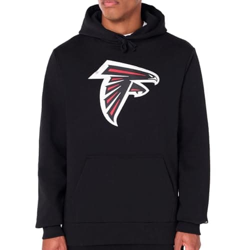 Image of New Era Atlanta Falcons NFL Team Logo Hoody Black Hooded Jumper