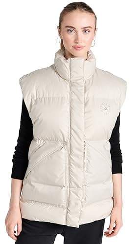 Image of adidas by Stella McCartney Women's TrueNature Puff Vest, Gobi, M