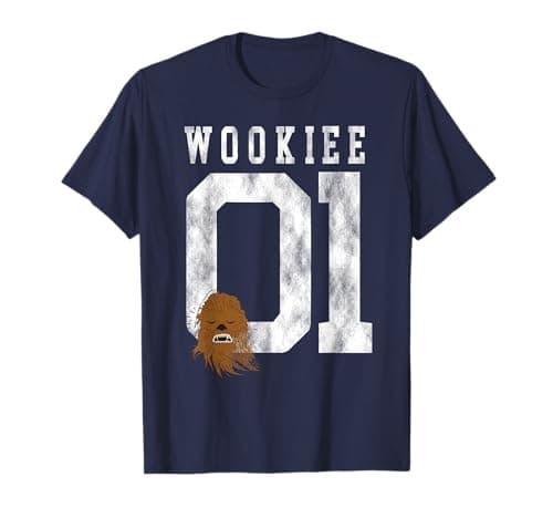 Image of Star Wars Chewbacca Chewie Wookie Jersey T-Shirt T-Shirt