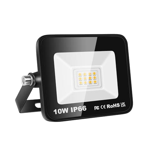 Image of Willpower LED Security Lights Outdoor 10W 1000LM LED Floodlights IP66 Waterproof Warm White 3000K 85V-265V Wall Light for Garden Backyard Garage Back Door Yard Lawn Court Patio