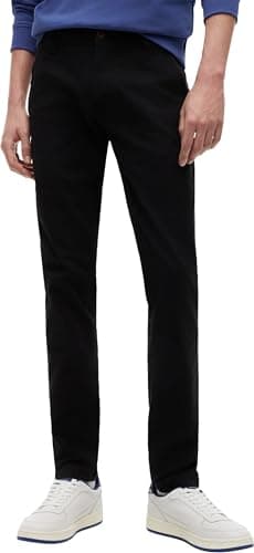 Image of Tommy Jeans Men's Tjm Scanton Chino Pant Pants, Black, 32W / 30L