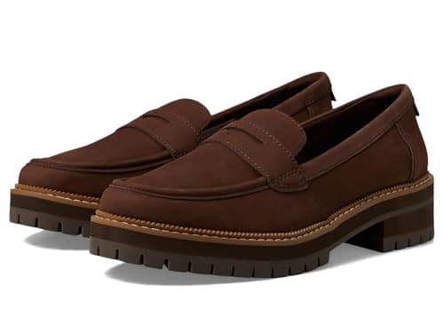 Image of TOMS Women's Cara Loafer, Oak Brown Leather, 4.5 UK