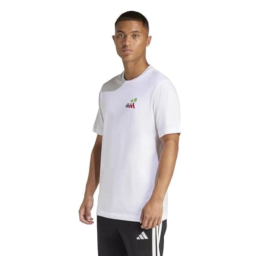 Image of adidas Men's MINI Embroidery Surfing Graphic T-Shirt, White, 3XL