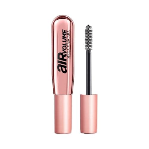 Image of L’Oréal Paris Black Mascara, Air Volume Mega Mascara, Up to 10x Mega Volume, 24H Smudge & Flake Resistant, Lightweight Whipped Formula for All Lash Types, Shade: Black