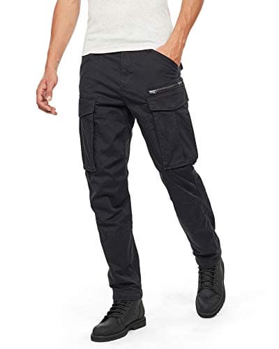 Image of G-STAR Men's Rovic Zip 3D Regular Tapered Pants, Multicolour (dk black D02190-5126-6484), 34W / 30L