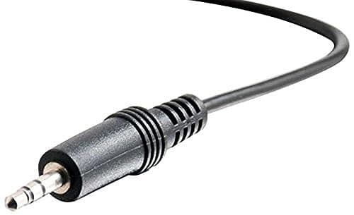 Image of C2G 40413 3.5mm M/M Stereo Audio Cable, Aux Cable, Black (6 Feet, 1.82 Meters)
