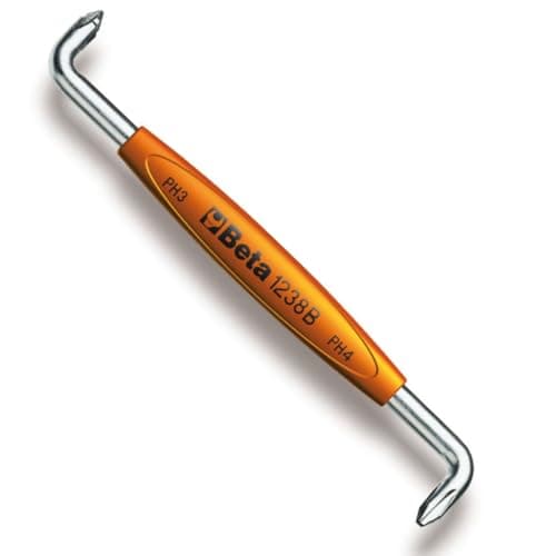 Image of Beta 12380203 Model 1238 B3-4 Offset Screwdrivers for Cross Head Phillips Screws, Ph3 x Ph4